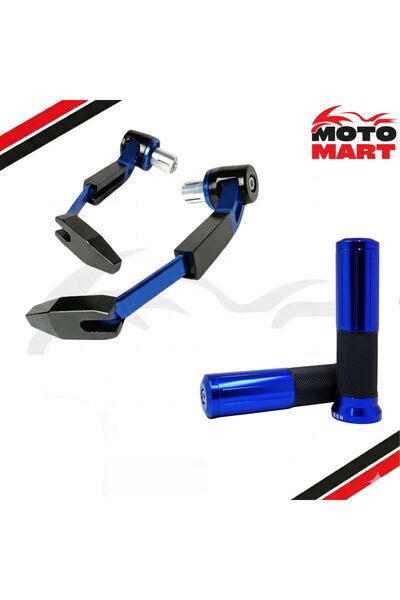 motomart+ Falcon Mexico 150 Elcik Ve Manet Koruma Set-Mavi-Ma13992
