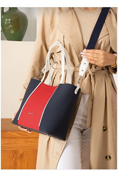 Just Polo Justpolo Women's Large Size Multi-Section Shoulder and Crossbody Bag