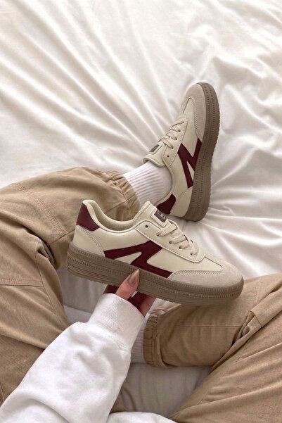 Nubbock Γυναικεία Κρεμ Καφέ Casual Classic Αθλητικά Παπούτσια NK4156