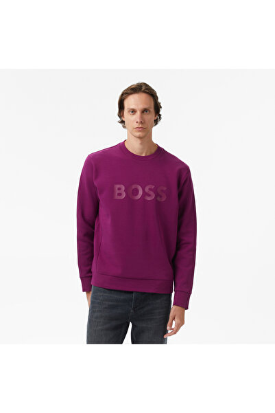 BOSS Erkek Mor Sweatshirt
