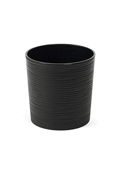 Floraria Tria's Ghiveci Lamela Malwa Dluto -Set planter- Negru 19 cm