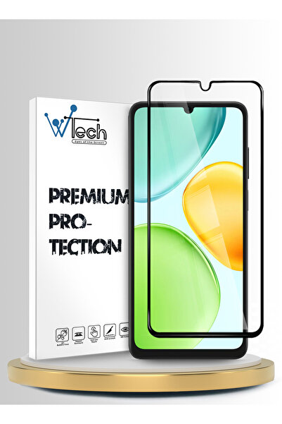 Wtech زجاج حماية كامل اللصق من سلسلة E2E الفاخرة لهاتف Honor X6d 5G 2026، شفا...