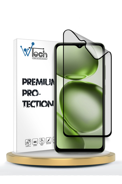 Wtech واقي شاشة نانو سيراميك كامل اللصق مطفي مرن شفاف/أسود لهاتف itel A100C 4...