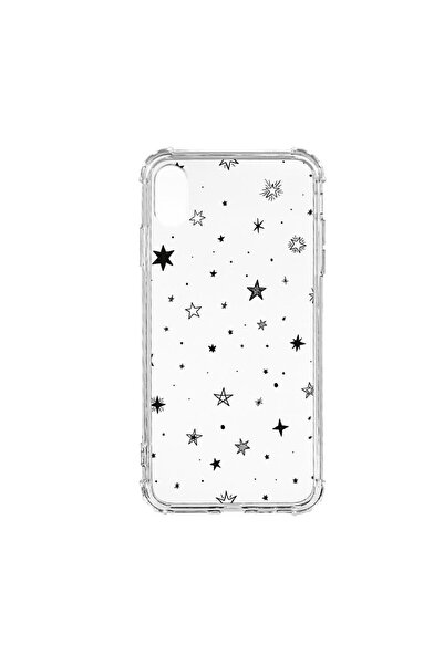 bestcase Husă antișoc din silicon compatibilă cu Apple iPhone XR, Stars, prot...