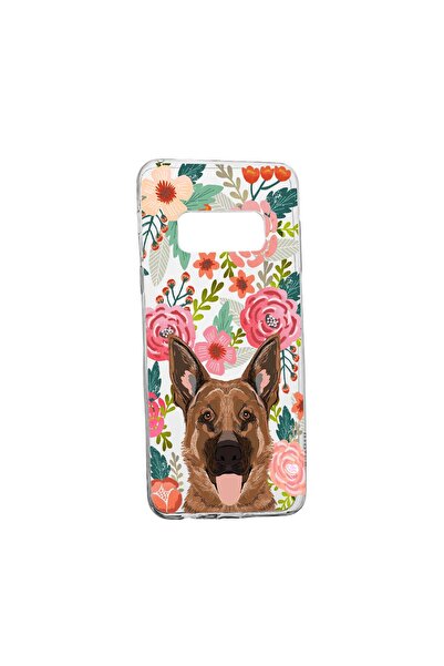 bestcase Θήκη Σκύλος και Λουλούδια, για Samsung Galaxy S10 Plus, ανθεκτική στ...