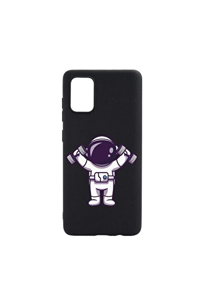 bestcase Θήκη σιλικόνης συμβατή με Samsung Galaxy A52s 5G, Astronaut Gym, ανθ...