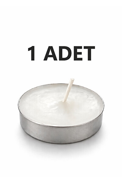 miras home 1 Adet Tealight Beyaz Mum, Parti, Kutlama, Kına, Düğün Gibi Özel G...