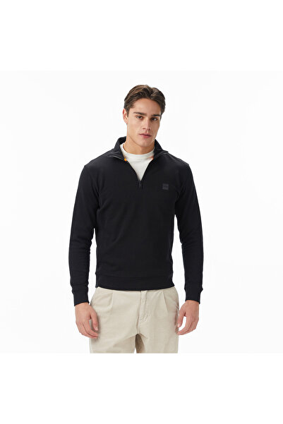 BOSS Yarım Fermuarlı Regular Fit % 100 Pamuk Sweat Erkek Sweat 50468926 001