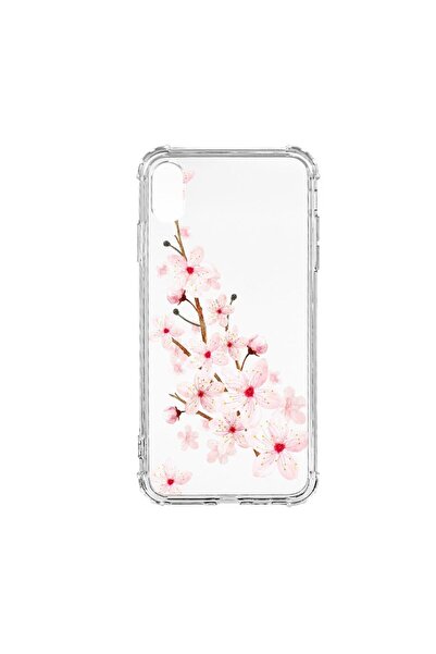 bestcase Husă antișoc din silicon compatibilă cu Apple iPhone XR, Floare de p...