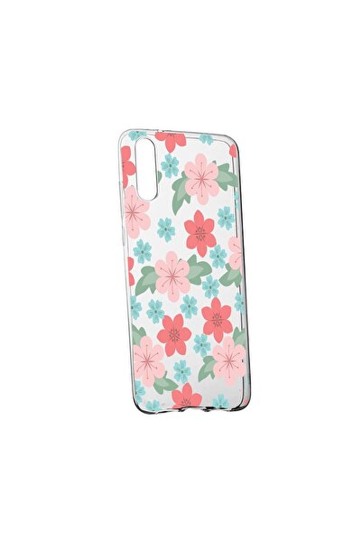 bestcase Θήκη με λουλούδια σιλικόνης, Παστέλ χρώματα, Συμβατή με Samsung Gala...