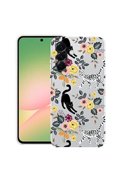 bestcase Θήκη για Samsung Galaxy S25 FE με σχέδιο γάτας, Διαφανής Λεπτή Σιλικ...