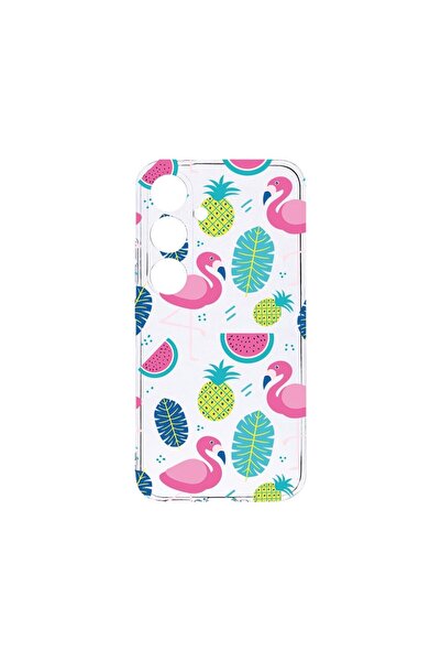 bestcase Διαφανής Θήκη Σιλικόνης 2MM, Συμβατή με Samsung Galaxy A25, Φλαμίνγκ...