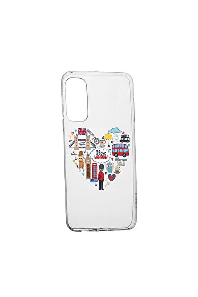 bestcase Θήκη σιλικόνης συμβατή με Samsung Galaxy A52s 5G, Αγαπώ το Λονδίνο, ...