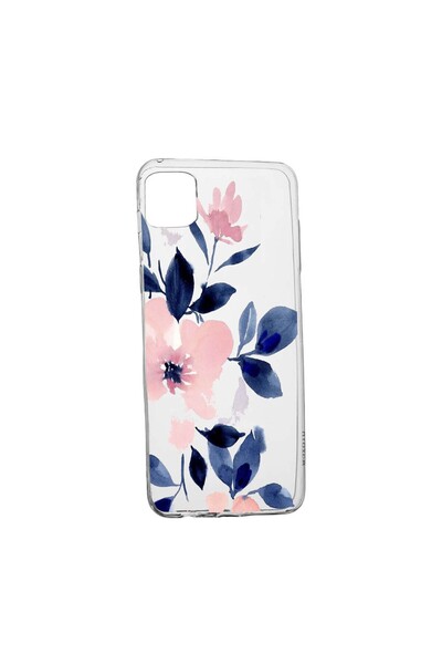 bestcase Θήκη με λουλούδια σιλικόνης, Παστέλ χρώματα, Συμβατή με Samsung Gala...