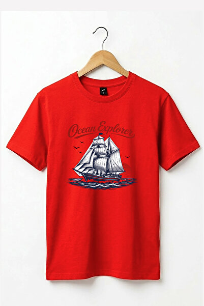 onsrawear Unisex Vintage Sailing Ship Patterned Retro Ocean Explorer Ship Mar...