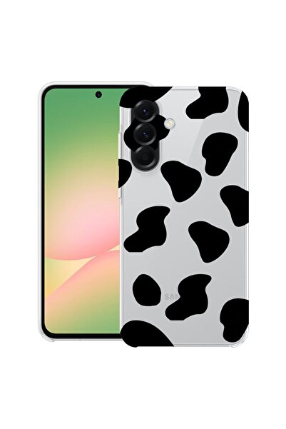 bestcase Θήκη για Samsung Galaxy M56 με σχέδιο Black Cow, Διαφανής Λεπτή Σιλι...