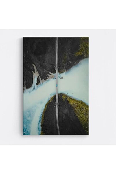 OEM Tablou pe pânză premium WOWCanvas, Pod peste apă, 100 x 150 cm