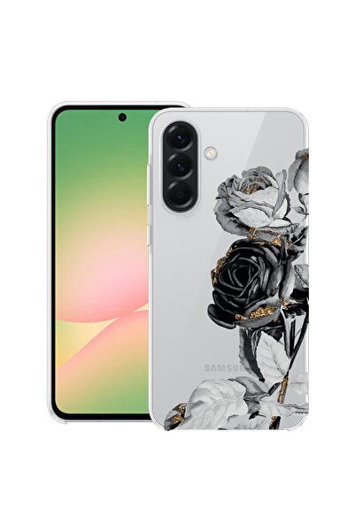 bestcase Θήκη για Samsung Galaxy A17 5G με σχέδιο Black Rose, Διαφανής Λεπτή ...