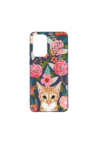 bestcase Θήκη σιλικόνης συμβατή με Samsung Galaxy M23, Γάτα και Λουλούδια, αν...
