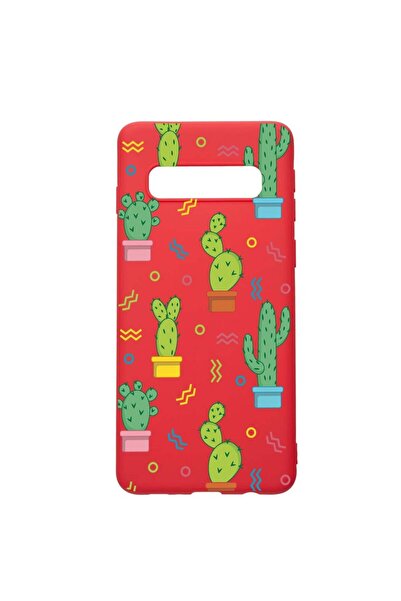 bestcase Θήκη σιλικόνης συμβατή με Samsung Galaxy S10 Plus, Κάκτος, ανθεκτική...