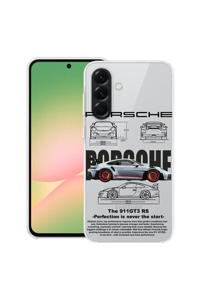 bestcase ¬Æ Husa pentru Samsung Galaxy S25 FE cu Design Porsche, Clear Slim S...