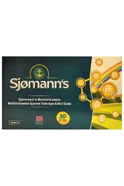 Sjomann's Multivitamin 30 Çiğnenebilir Jel - (SKT: 03/2027)