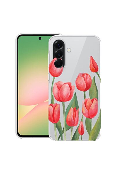 bestcase Θήκη για Samsung Galaxy A17 5G με Σχέδιο Κόκκινα Τουλίπες, Διαφανής ...