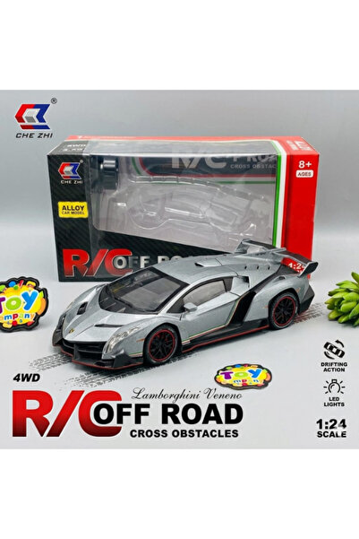 alloy CHE ZHI 1:24 REMOTE CONTROL CAR – RC Sports Car Model with Lights, Kids...