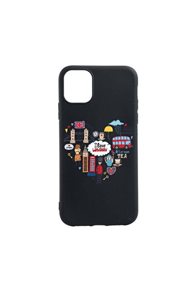bestcase Θήκη σιλικόνης συμβατή με Samsung Galaxy A12, Λατρεύω το Λονδίνο, αν...