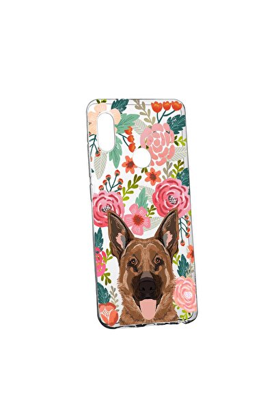 bestcase Husa Dog and Flowers, pentru Huawei P20 Lite, rezistenta la uzura, a...