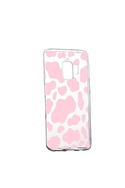 bestcase Θήκη σιλικόνης συμβατή με Samsung Galaxy S9 Plus, Ροζ Αγελάδα, ανθεκ...
