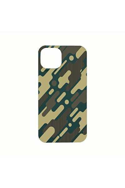 bestcase Θήκη Σιλικόνης, Συμβατή με Apple iPhone 14 Plus, Πράσινο Καμουφλάζ, ...