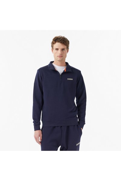 Napapijri B-Small Box Erkek Mavi Sweatshirt