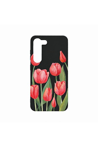 bestcase Θήκη, Συμβατή με Samsung Galaxy S23 Plus, Κόκκινες Τουλίπες, Ανθεκτι...