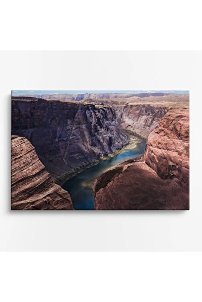 OEM Premium canvas painting WOWCanvas, River landscape in the canyon, 150x100 cm