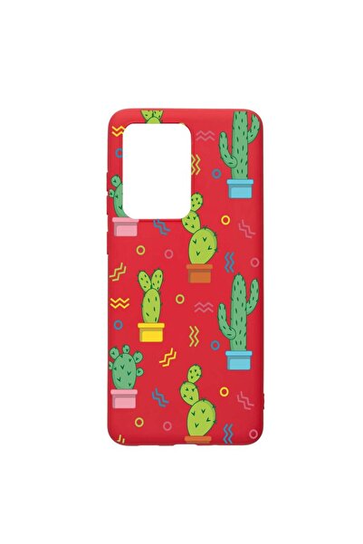 bestcase Θήκη σιλικόνης συμβατή με Samsung Galaxy S20 Ultra, Κάκτος, ανθεκτικ...