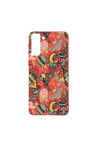 bestcase Θήκη σιλικόνης, Συμβατή με Samsung Galaxy S21 Plus, Σχέδιο Σύμπαν, Π...