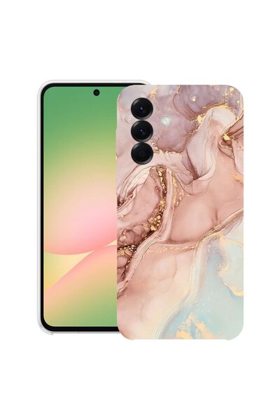 bestcase Θήκη για Samsung Galaxy A17 5G με Σχέδιο Ροζ Μάρμαρο, Διαφανής Λεπτή...