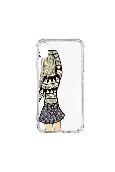 bestcase Husa Αντικραδασμική Θήκη Σιλικόνης Συμβατή με Apple iPhone XR, Girl ...
