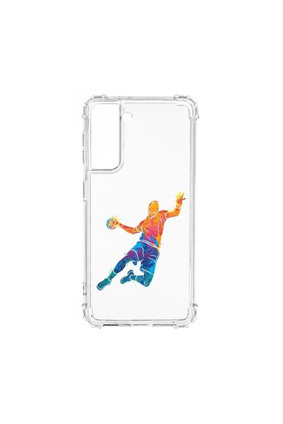 bestcase Αντικραδασμική Θήκη, Συμβατή με Samsung Galaxy S21, Σχέδιο Χάντμπολ ...