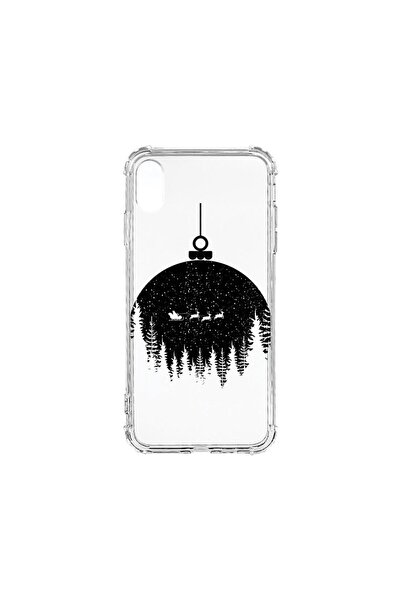 bestcase Husa Anti Shock 1.5MM, compatibilă cu Apple iPhone XR, Xmas Globe, T...