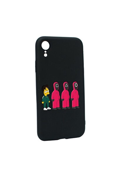 bestcase Θήκη σιλικόνης συμβατή με Apple iPhone XR, Squid Game - Simpson, ανθ...