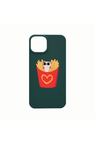 bestcase Θήκη Σιλικόνης, Συμβατή με Apple iPhone 14 Plus, Λατρεύω τα Τσιπς, Α...