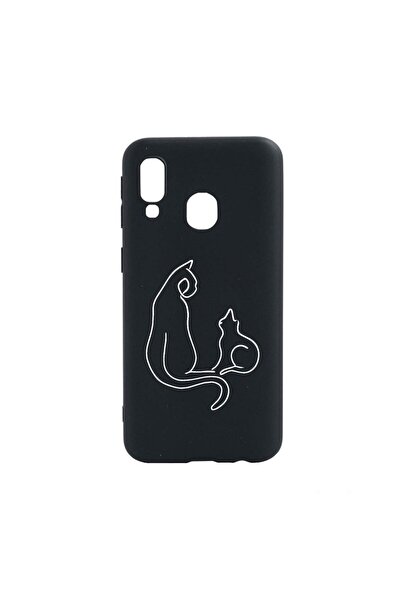 bestcase Husa Silicon Compatibila Cu Samsung Galaxy A40, Abstract Cat, rezist...