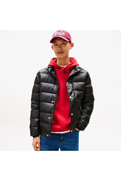 Tommy Hilfiger Tommy Jeans Light Down Erkek Puffer Siyah Mont