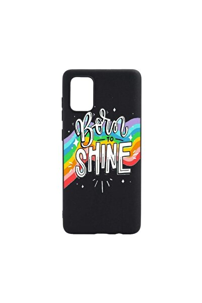 bestcase Θήκη με μήνυμα  "Born To Shine ", για Samsung Galaxy S21 Ultra, ανθε...