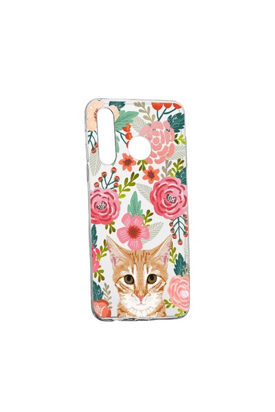 bestcase Θήκη Γάτα και Λουλούδια, για Samsung Galaxy A60, ανθεκτική στη φθορά...
