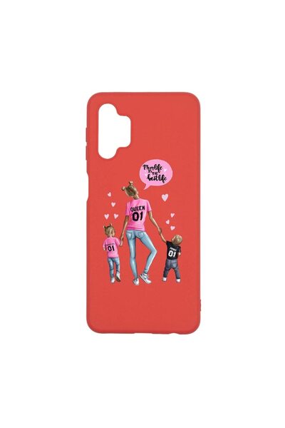 bestcase Θήκη σιλικόνης, Συμβατή με Samsung Galaxy A32 5G, Σχέδιο Μαμά Ζωή Αγ...