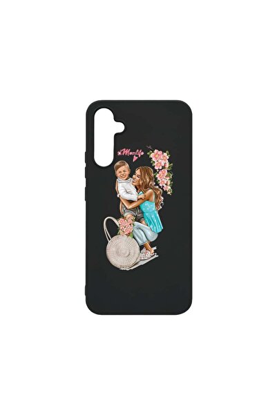bestcase Θήκη, Συμβατή με Samsung Galaxy A34, Ζωή Μαμάς με Αγόρι, Λεπτή 0.8 χ...