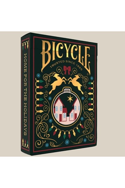 OyuncaklarÜlkesi مجموعة أوراق اللعب الفاخرة من Bicycle Home for the Holidays